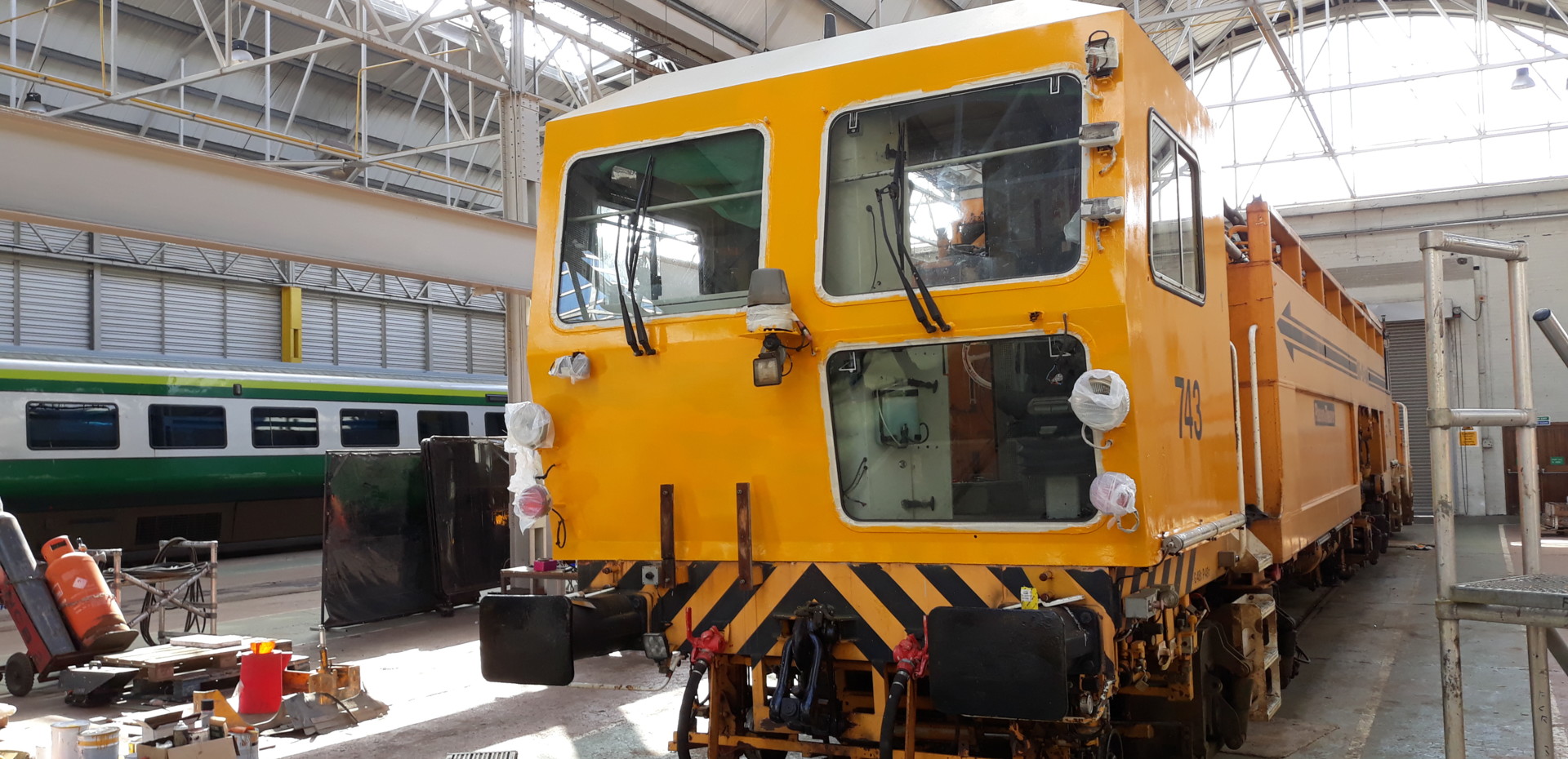 743 cab after painting